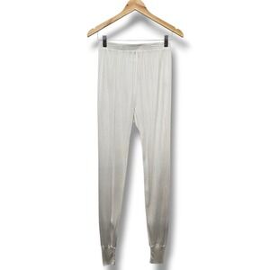 Vintage Sport Silks 100% Pure Silk Thermal Pants Base Layer White XL Lightweight